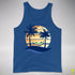 Aromantic Pride Hammock Summer Beach Sunset Premium Tank Top - Royal Blue